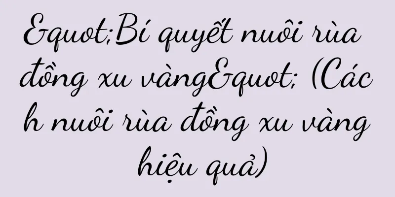 "Bí quyết nuôi rùa đồng xu vàng" (Cách nuôi rùa đồng xu vàng hiệu quả)