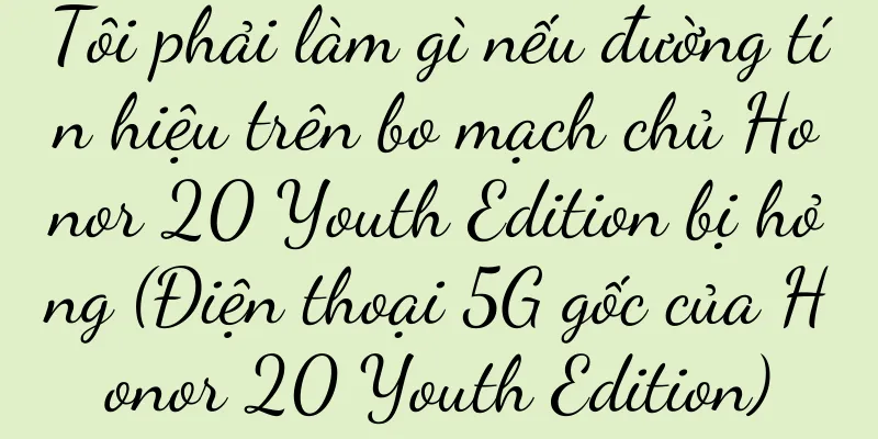 Tôi phải làm gì nếu đường tín hiệu trên bo mạch chủ Honor 20 Youth Edition bị hỏng (Điện thoại 5G gốc của Honor 20 Youth Edition)