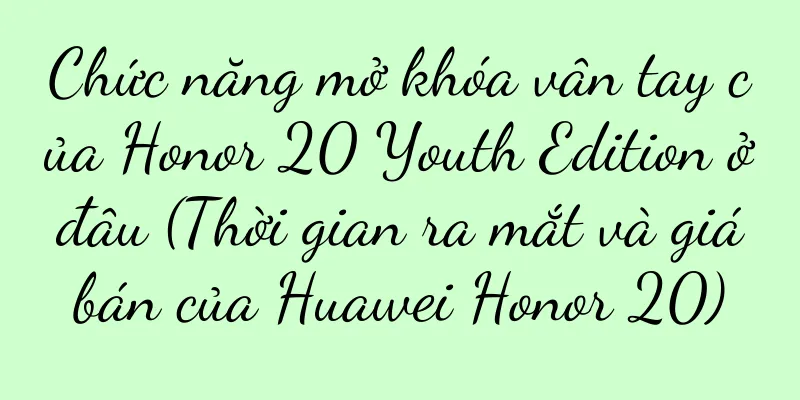 Chức năng mở khóa vân tay của Honor 20 Youth Edition ở đâu (Thời gian ra mắt và giá bán của Huawei Honor 20)