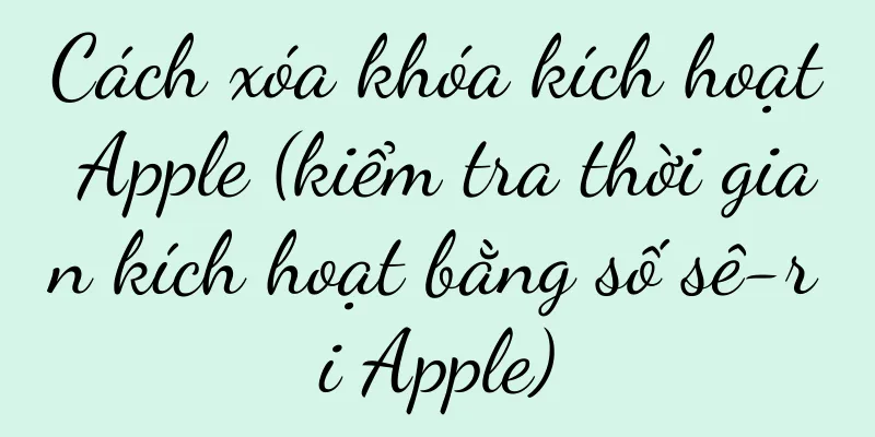 Cách xóa khóa kích hoạt Apple (kiểm tra thời gian kích hoạt bằng số sê-ri Apple)