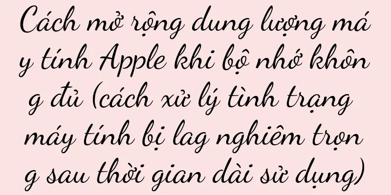 Cách mở rộng dung lượng máy tính Apple khi bộ nhớ không đủ (cách xử lý tình trạng máy tính bị lag nghiêm trọng sau thời gian dài sử dụng)