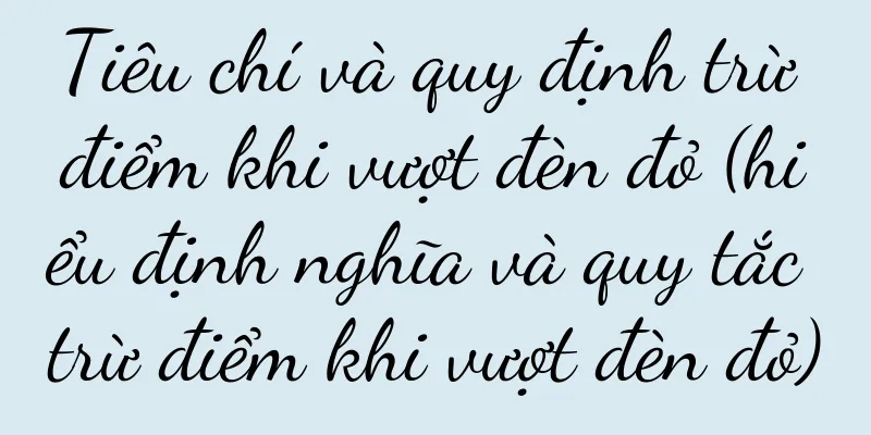 Tiêu chí và quy định trừ điểm khi vượt đèn đỏ (hiểu định nghĩa và quy tắc trừ điểm khi vượt đèn đỏ)