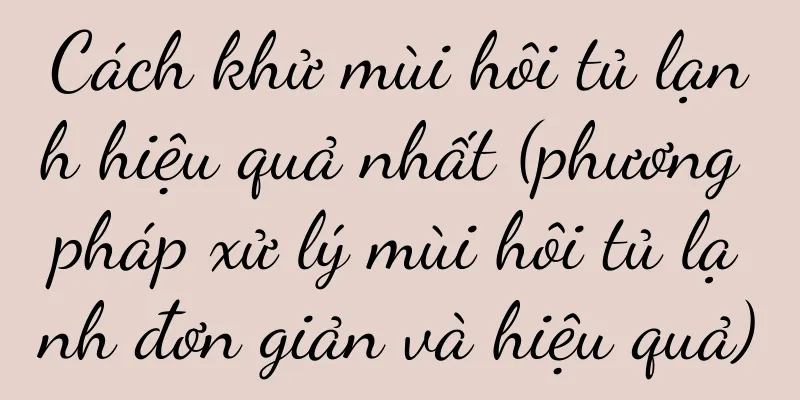 Cách khử mùi hôi tủ lạnh hiệu quả nhất (phương pháp xử lý mùi hôi tủ lạnh đơn giản và hiệu quả)