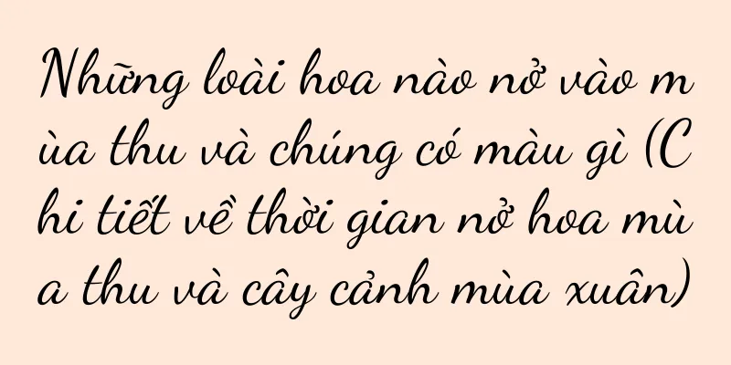Những loài hoa nào nở vào mùa thu và chúng có màu gì (Chi tiết về thời gian nở hoa mùa thu và cây cảnh mùa xuân)