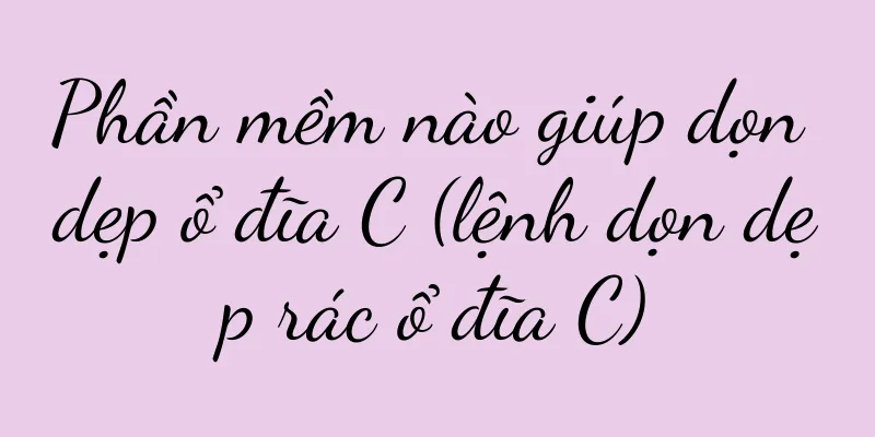 Phần mềm nào giúp dọn dẹp ổ đĩa C (lệnh dọn dẹp rác ổ đĩa C)