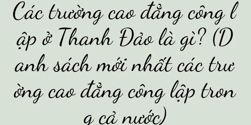 Các trường cao đẳng công lập ở Thanh Đảo là gì? (Danh sách mới nhất các trường cao đẳng công lập trong cả nước)