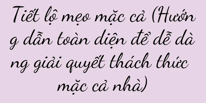 Tiết lộ mẹo mặc cả (Hướng dẫn toàn diện để dễ dàng giải quyết thách thức mặc cả nhà)