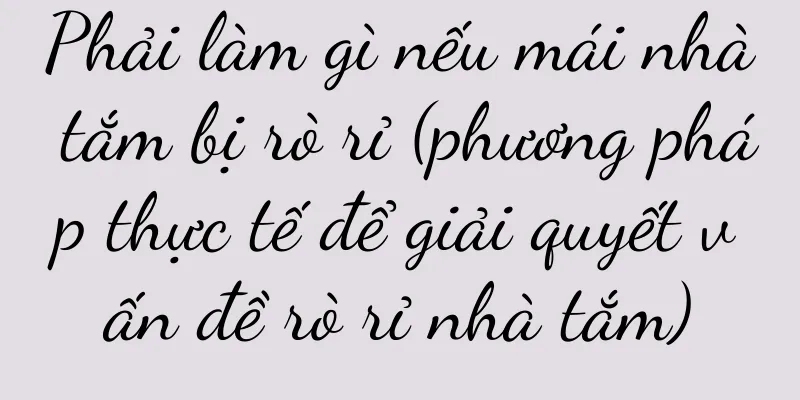 Phải làm gì nếu mái nhà tắm bị rò rỉ (phương pháp thực tế để giải quyết vấn đề rò rỉ nhà tắm)