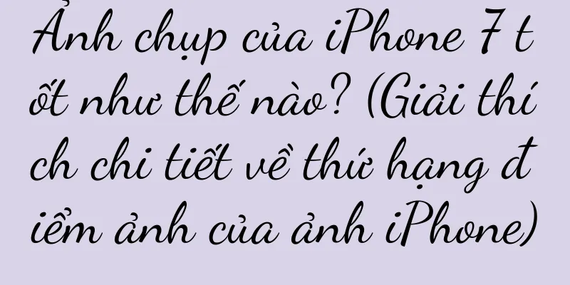 Ảnh chụp của iPhone 7 tốt như thế nào? (Giải thích chi tiết về thứ hạng điểm ảnh của ảnh iPhone)