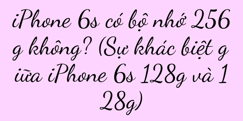 iPhone 6s có bộ nhớ 256g không? (Sự khác biệt giữa iPhone 6s 128g và 128g)
