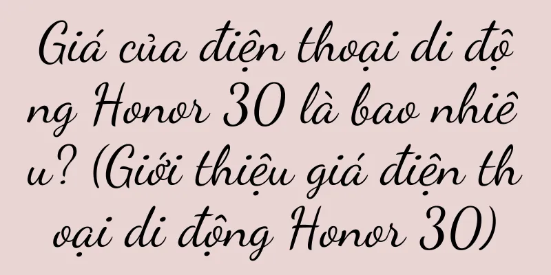 Giá của điện thoại di động Honor 30 là bao nhiêu? (Giới thiệu giá điện thoại di động Honor 30)