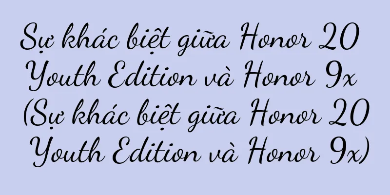 Sự khác biệt giữa Honor 20 Youth Edition và Honor 9x (Sự khác biệt giữa Honor 20 Youth Edition và Honor 9x)
