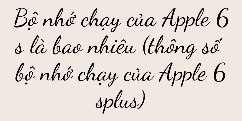 Bộ nhớ chạy của Apple 6s là bao nhiêu (thông số bộ nhớ chạy của Apple 6splus)