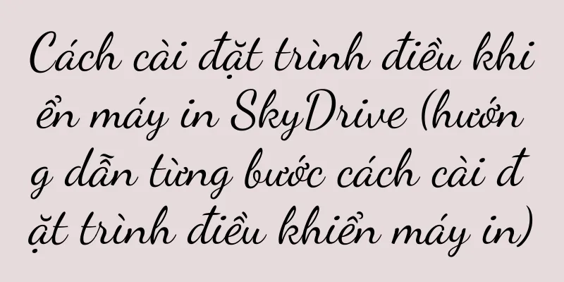 Cách cài đặt trình điều khiển máy in SkyDrive (hướng dẫn từng bước cách cài đặt trình điều khiển máy in)