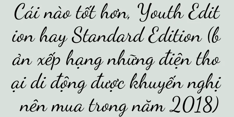 Cái nào tốt hơn, Youth Edition hay Standard Edition (bản xếp hạng những điện thoại di động được khuyến nghị nên mua trong năm 2018)