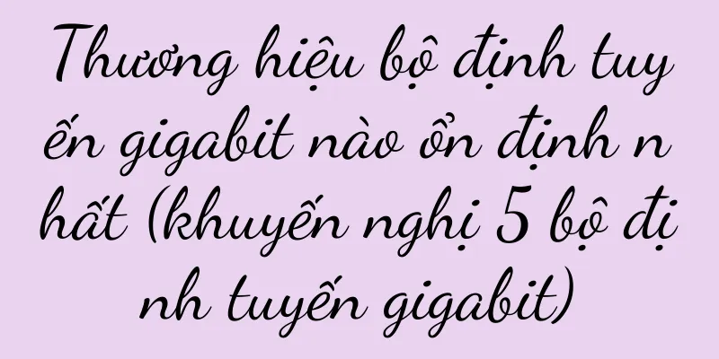 Thương hiệu bộ định tuyến gigabit nào ổn định nhất (khuyến nghị 5 bộ định tuyến gigabit)