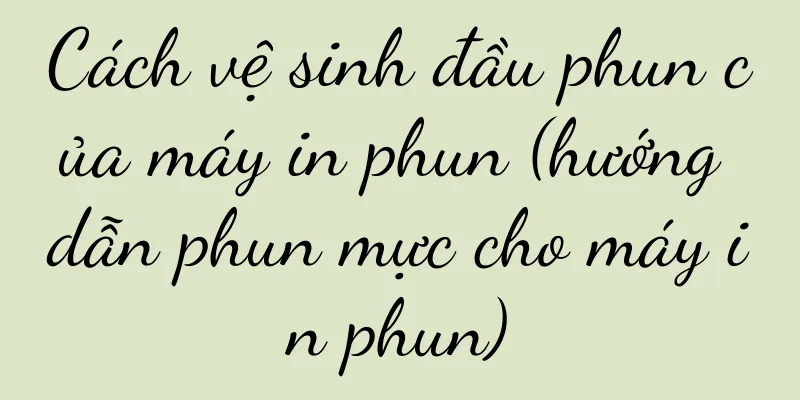 Cách vệ sinh đầu phun của máy in phun (hướng dẫn phun mực cho máy in phun)