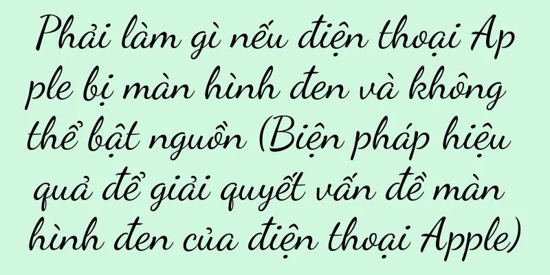 Phải làm gì nếu điện thoại Apple bị màn hình đen và không thể bật nguồn (Biện pháp hiệu quả để giải quyết vấn đề màn hình đen của điện thoại Apple)