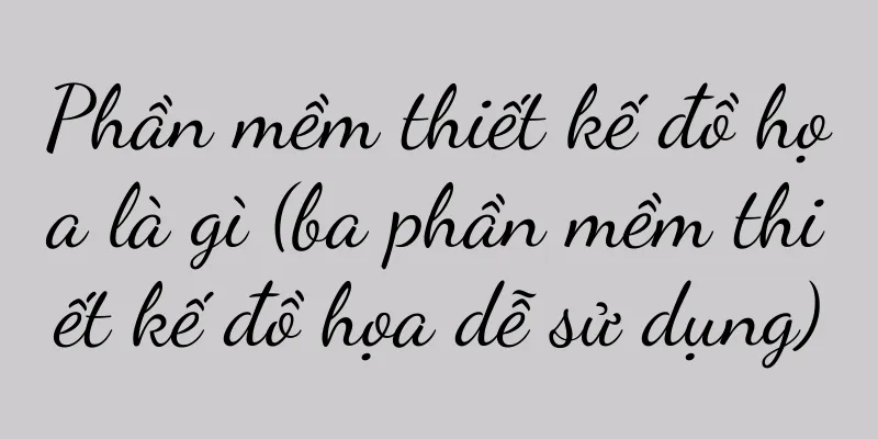 Phần mềm thiết kế đồ họa là gì (ba phần mềm thiết kế đồ họa dễ sử dụng)