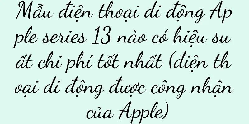 Mẫu điện thoại di động Apple series 13 nào có hiệu suất chi phí tốt nhất (điện thoại di động được công nhận của Apple)