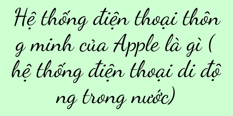 Hệ thống điện thoại thông minh của Apple là gì (hệ thống điện thoại di động trong nước)