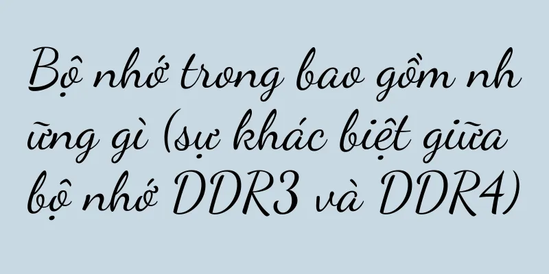 Bộ nhớ trong bao gồm những gì (sự khác biệt giữa bộ nhớ DDR3 và DDR4)