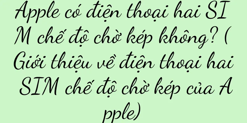 Apple có điện thoại hai SIM chế độ chờ kép không? (Giới thiệu về điện thoại hai SIM chế độ chờ kép của Apple)