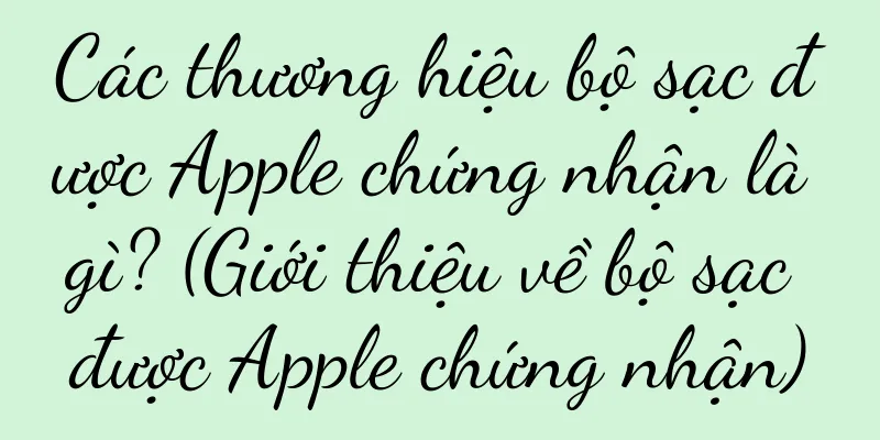 Các thương hiệu bộ sạc được Apple chứng nhận là gì? (Giới thiệu về bộ sạc được Apple chứng nhận)