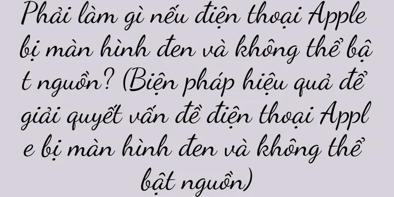 Phải làm gì nếu điện thoại Apple bị màn hình đen và không thể bật nguồn? (Biện pháp hiệu quả để giải quyết vấn đề điện thoại Apple bị màn hình đen và không thể bật nguồn)