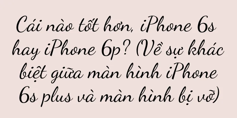 Cái nào tốt hơn, iPhone 6s hay iPhone 6p? (Về sự khác biệt giữa màn hình iPhone 6s plus và màn hình bị vỡ)