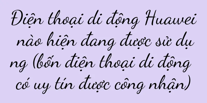 Điện thoại di động Huawei nào hiện đang được sử dụng (bốn điện thoại di động có uy tín được công nhận)