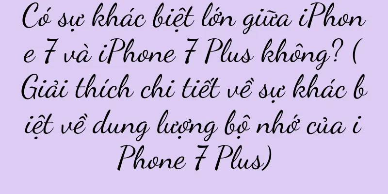 Có sự khác biệt lớn giữa iPhone 7 và iPhone 7 Plus không? (Giải thích chi tiết về sự khác biệt về dung lượng bộ nhớ của iPhone 7 Plus)