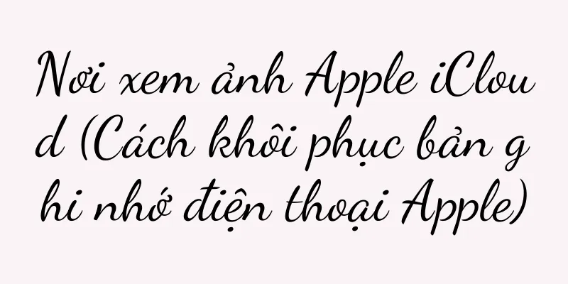 Nơi xem ảnh Apple iCloud (Cách khôi phục bản ghi nhớ điện thoại Apple)