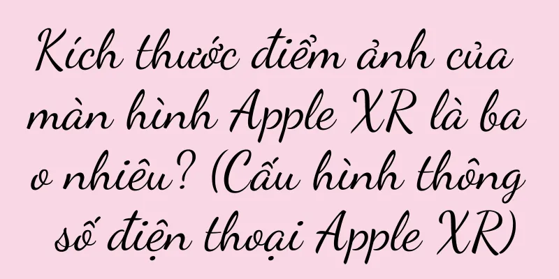 Kích thước điểm ảnh của màn hình Apple XR là bao nhiêu? (Cấu hình thông số điện thoại Apple XR)