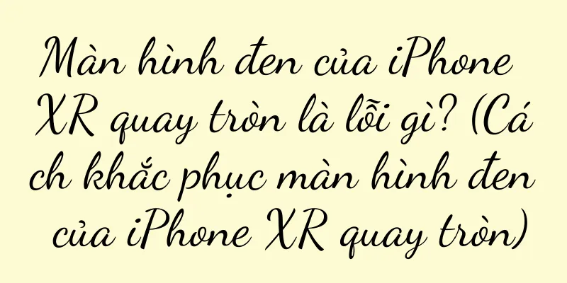 Màn hình đen của iPhone XR quay tròn là lỗi gì? (Cách khắc phục màn hình đen của iPhone XR quay tròn)