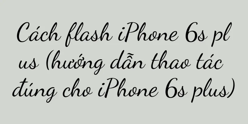 Cách flash iPhone 6s plus (hướng dẫn thao tác đúng cho iPhone 6s plus)