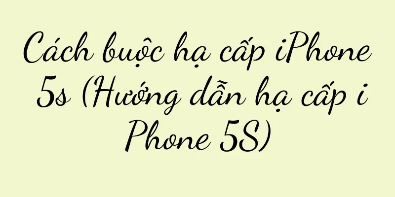 Cách buộc hạ cấp iPhone 5s (Hướng dẫn hạ cấp iPhone 5S)