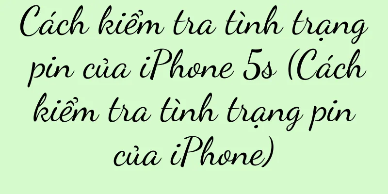 Cách kiểm tra tình trạng pin của iPhone 5s (Cách kiểm tra tình trạng pin của iPhone)