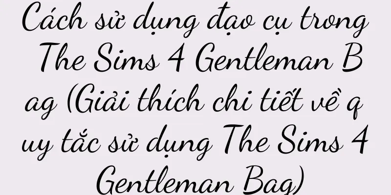 Cách sử dụng đạo cụ trong The Sims 4 Gentleman Bag (Giải thích chi tiết về quy tắc sử dụng The Sims 4 Gentleman Bag)