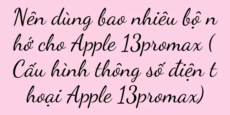 Nên dùng bao nhiêu bộ nhớ cho Apple 13promax (Cấu hình thông số điện thoại Apple 13promax)