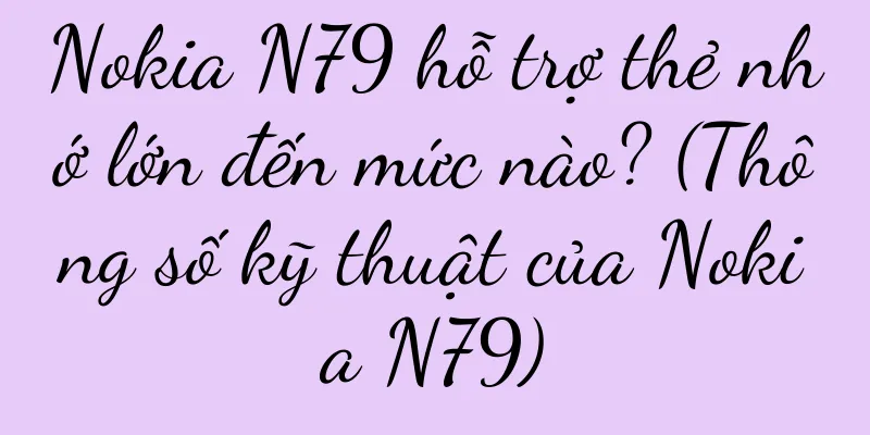 Nokia N79 hỗ trợ thẻ nhớ lớn đến mức nào? (Thông số kỹ thuật của Nokia N79)