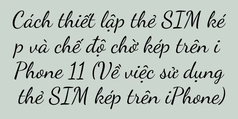 Cách thiết lập thẻ SIM kép và chế độ chờ kép trên iPhone 11 (Về việc sử dụng thẻ SIM kép trên iPhone)