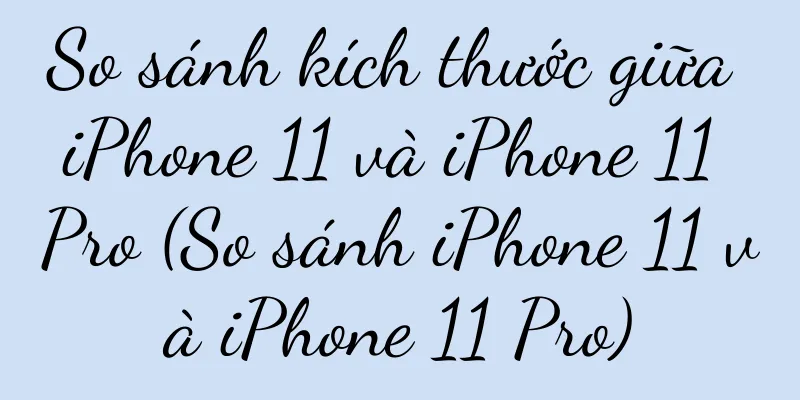So sánh kích thước giữa iPhone 11 và iPhone 11 Pro (So sánh iPhone 11 và iPhone 11 Pro)