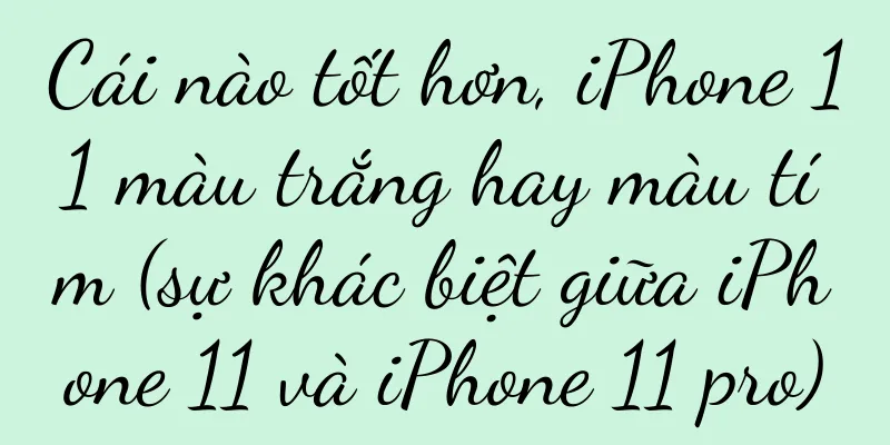 Cái nào tốt hơn, iPhone 11 màu trắng hay màu tím (sự khác biệt giữa iPhone 11 và iPhone 11 pro)