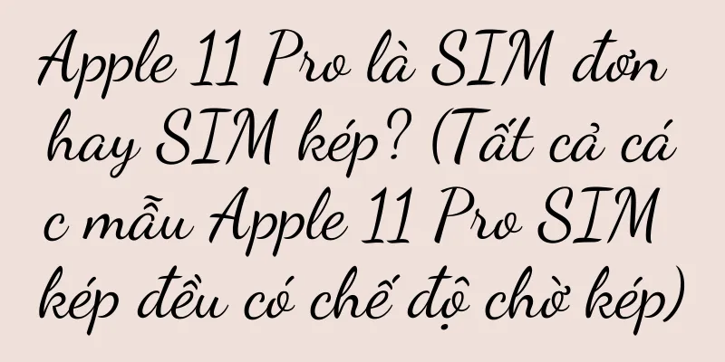 Apple 11 Pro là SIM đơn hay SIM kép? (Tất cả các mẫu Apple 11 Pro SIM kép đều có chế độ chờ kép)