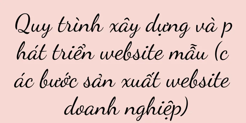 Quy trình xây dựng và phát triển website mẫu (các bước sản xuất website doanh nghiệp)