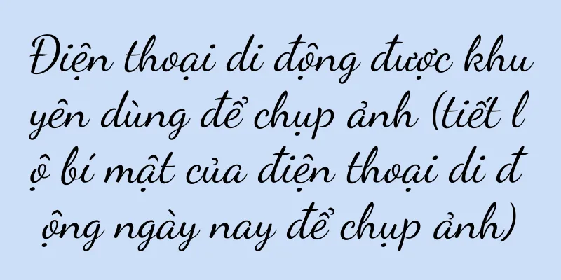 Điện thoại di động được khuyên dùng để chụp ảnh (tiết lộ bí mật của điện thoại di động ngày nay để chụp ảnh)