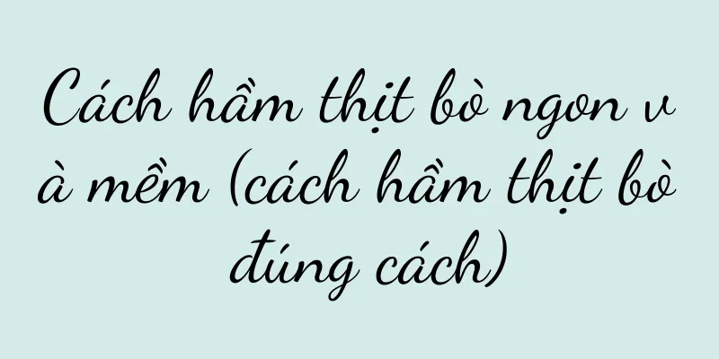 Cách hầm thịt bò ngon và mềm (cách hầm thịt bò đúng cách)