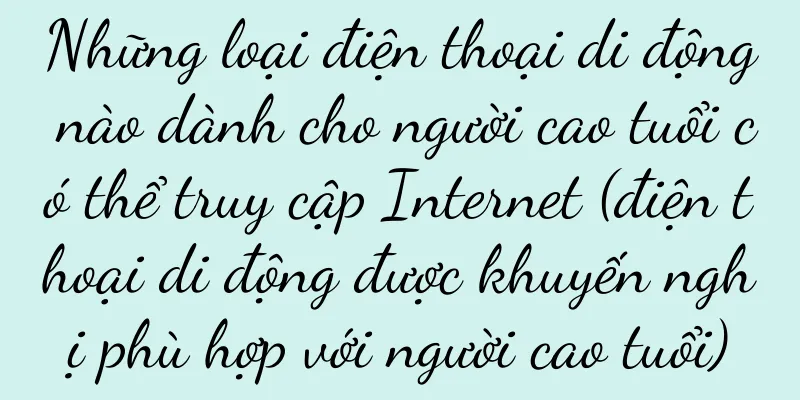 Những loại điện thoại di động nào dành cho người cao tuổi có thể truy cập Internet (điện thoại di động được khuyến nghị phù hợp với người cao tuổi)