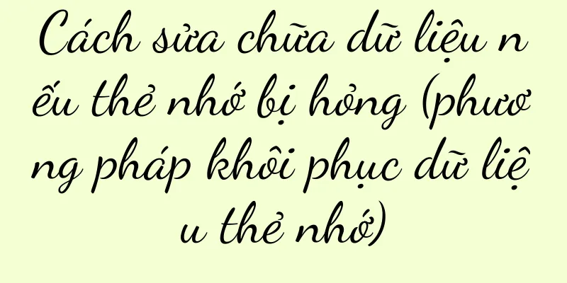 Cách sửa chữa dữ liệu nếu thẻ nhớ bị hỏng (phương pháp khôi phục dữ liệu thẻ nhớ)
